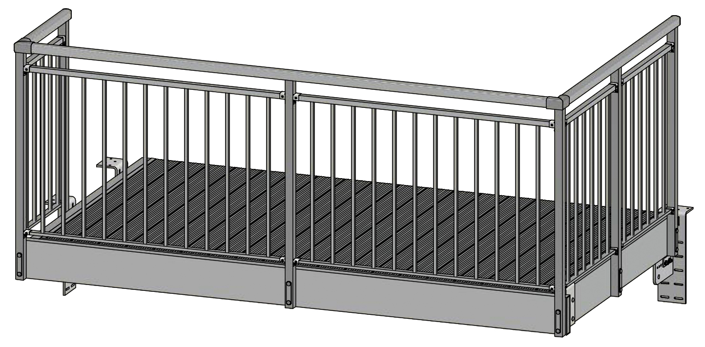 levante aluminum railing